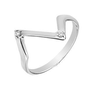 Кольцо серебряное фантазия с фианитами Silver Style 18 р. (10311.15 sku:2300104307837) 10311.15 фото