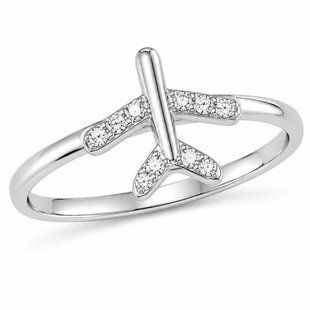 Кольцо серебряное фантазия с фианитами Silver Style 17.5 р. (11511.12 sku:2300103858606) 11511.12 фото