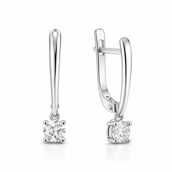 Сережки срібні з фіанітами Silver Style (23031.40 sku:2300103530762) 23031.40 фото