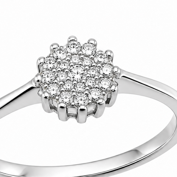 Каблучка срібна фантазія з фіанітами Silver Style 17 р. (11361.10 sku:2300103722440) 11361.10 фото