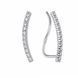 Серьги-каффы серебряные фантазия с фианитами Silver Style (25721.17 sku:2300104345549) 25721.17 фото 1