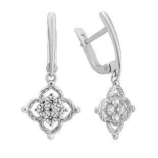 Серьги серебряные фантазия с россыпью Silver Style (21471.25 sku:2300103185078) 21471.25 фото