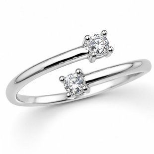 Кольцо серебряное фантазия с фианитами Silver Style 17 р. (11671.30 sku:2300103899234) 11671.30 фото