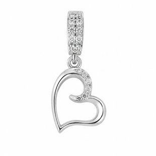 Підвіска срібна Серце з фіанітом Silver Style (504312.12 sku:2300103512102) 504312.12 фото