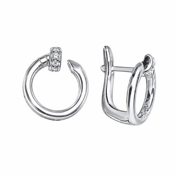 Серьги серебряные Фантазия с фианитами Silver Style (25751.09 sku:2300104353452) 25751.09 фото
