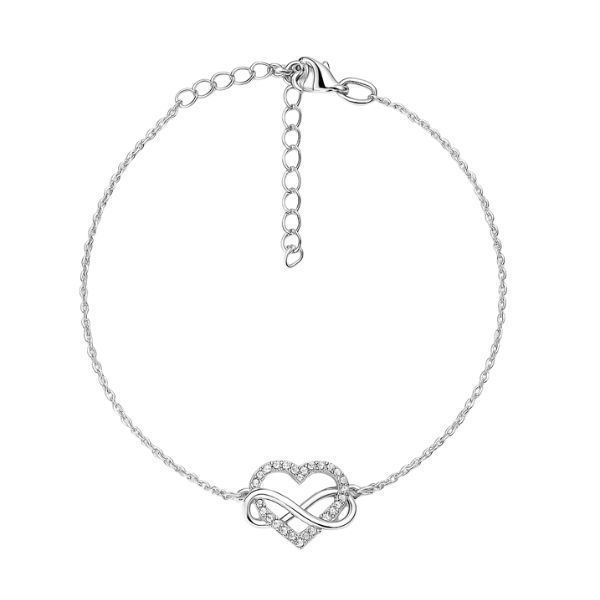Браслет серебряный Сердце с фианитами Silver Style (80771.10 sku:2300103992164) 80771.10 фото