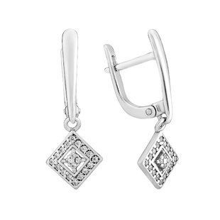 Серьги серебряные фантазия с россыпью Silver Style (21871.10 sku:2300103424535) 21871.10 фото