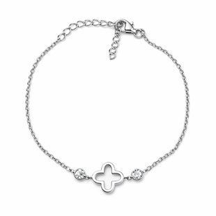 Браслет серебряный Клевер с фианитами Silver Style 17-21 р. (80591.30 sku:2300104208776) 80591.30 фото