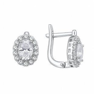 Серьги серебряные Фантазия с фианитами Silver Style (21121.75 sku:2300104407599) 21121.75 фото
