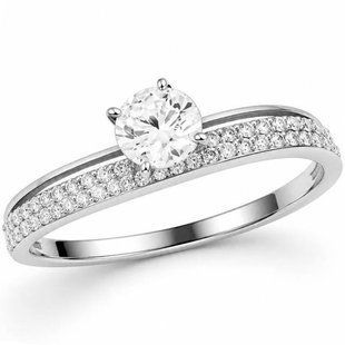 Каблучка срібна з фіанітами Silver Style 18.5 р. (10181.60 sku:2300104338848) 10181.60 фото