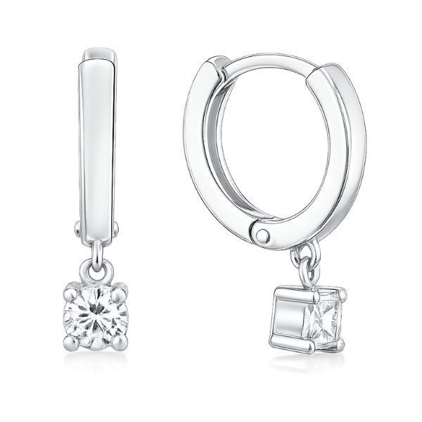 Сережки срібні з фіанітами Silver Style (21221.40 sku:2300103693191) 21221.40 фото