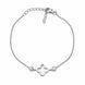 Браслет срібний Конюшина з фіанітами Silver Style 16-20 р. (80591.30 sku:2300104062750) 80591.30 фото 2