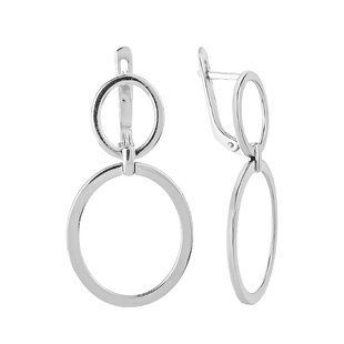 Серьги серебряные фантазия без камней Silver Style (СБ298 sku:4443007199593) СБ298 фото