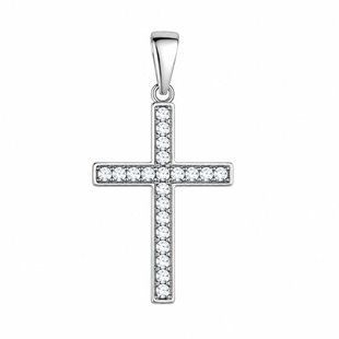 Хрестик срібний з фіанітами Silver Style (41241.20 sku:2300102723998) 41241.20 фото