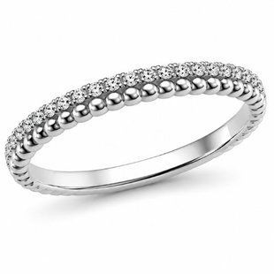 Кольцо серебряное дорожка с фианитами Silver Style 17.5 р. (10261.12 sku:2300102573050) 10261.12 фото