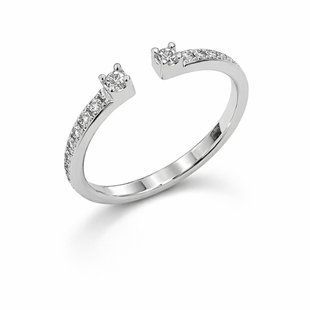 Кольцо серебряное фантазия с фианитами Silver Style 17 р. (11491.25 sku:2300104065249) 11491.25 фото