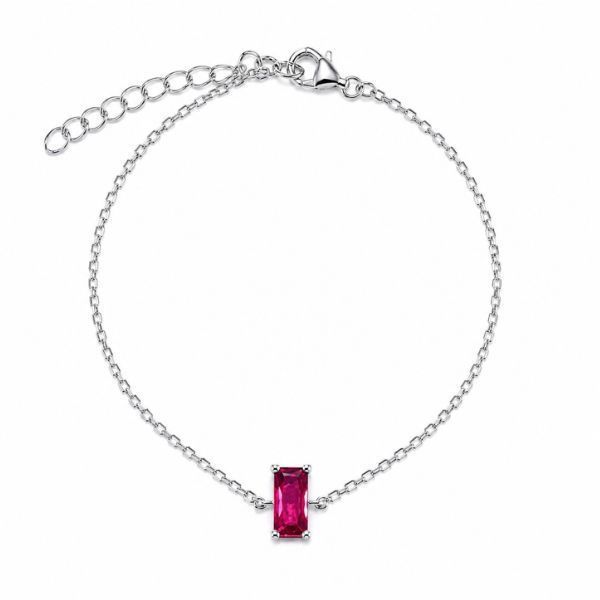 Браслет срібний фантазія з фіанітами Silver Style (808618.48 sku:2300103995523) 808618.48 фото