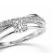 Кольцо серебряное фантазия с фианитами Silver Style 19 р. (10611.40 sku:2300102640554) 10611.40 фото 3