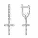 Серьги серебряные Крест с фианитами Silver Style (25921.12 sku:2300104354909) 25921.12 фото 2