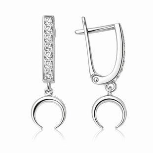 Серьги серебряные Лунница с фианитами Silver Style (22931.15 sku:2300103960705) 22931.15 фото