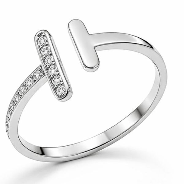 Каблучка срібна фантазія з фіанітами Silver Style 17.5 р. (11501.12 sku:2300103857951) 11501.12 фото