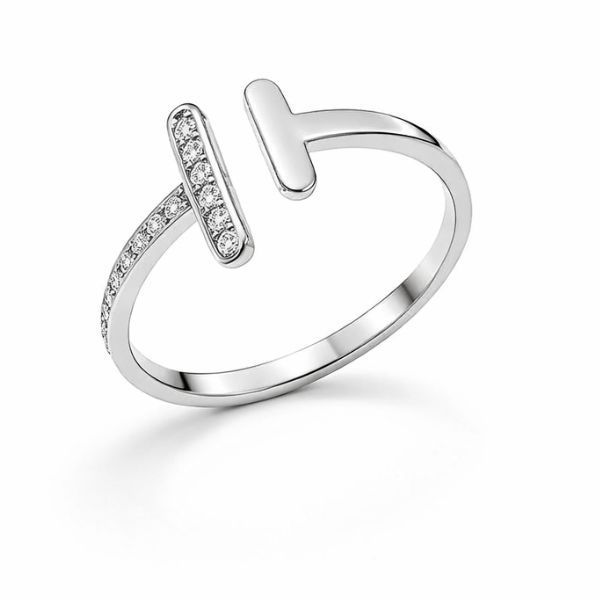 Каблучка срібна фантазія з фіанітами Silver Style 17.5 р. (11501.12 sku:2300103857951) 11501.12 фото