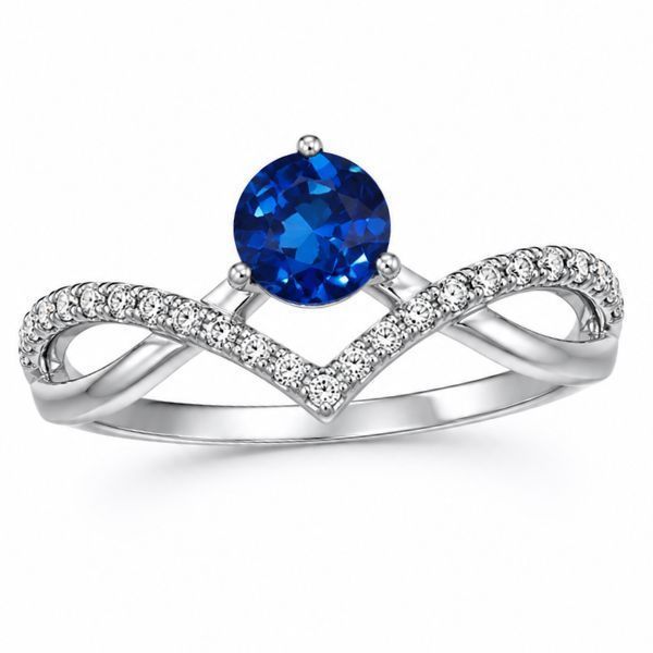 Кольцо серебряное фантазия с фианитами Silver Style 16 р. (10406.50 sku:2300103826971) 10406.50 фото