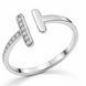 Каблучка срібна фантазія з фіанітами Silver Style 17.5 р. (11501.12 sku:2300103857951) 11501.12 фото 3