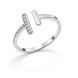 Каблучка срібна фантазія з фіанітами Silver Style 17.5 р. (11501.12 sku:2300103857951) 11501.12 фото 2