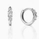 Сережки-кільця (конго) срібні доріжка з фіанітами Silver Style (24831.25 sku:2300104272999) 24831.25 фото 1