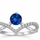Кольцо серебряное фантазия с фианитами Silver Style 16 р. (10406.50 sku:2300103826971) 10406.50 фото 3