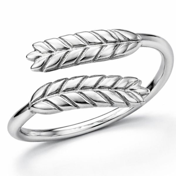 Кольцо серебряное Колосок без камней Silver Style 17.5 р. (11600.00 sku:2300103840496) 11600.00 фото