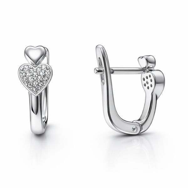 Серьги серебряные Фантазия с фианитами Silver Style (24601.12 sku:2300103947485) 24601.12 фото