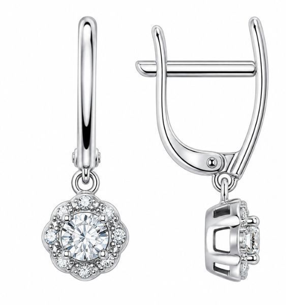Сережки срібні Фантазія з фіанітами Silver Style (21791.40 sku:2300103862269) 21791.40 фото
