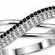 Каблучка срібна фантазія з фіанітами Silver Style 17.5 р. (10153.10 sku:2300104412067) 10153.10 фото 2