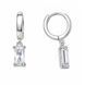 Серьги-кольца (конго) серебряные с фианитами Silver Style (24701.48 sku:2300103913565) 24701.48 фото 2