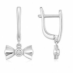 Серьги серебряные Фантазия с фианитами Silver Style (25951.22 sku:2300104355098) 25951.22 фото