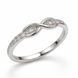 Каблучка срібна Безмежність з фіанітами Silver Style 17.5 р. (11621.12 sku:2300103935666) 11621.12 фото 2