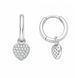 Серьги-кольца (конго) серебряные фантазия с россыпью Silver Style (25091.10 sku:2300104118037) 25091.10 фото 1