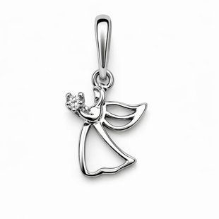 Подвес серебряный Ангелок с фианитом Silver Style (41041.22 sku:2300104162160) 41041.22 фото