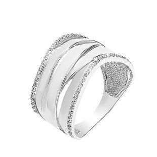 Кольцо серебряное фантазия с россыпью Silver Style 16 р. (КВ2658 sku:4443006112586) КВ2658 фото