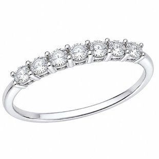 Каблучка срібна доріжка з фіанітами Silver Style 17 р. (11041.30 sku:2300104045753) 11041.30 фото
