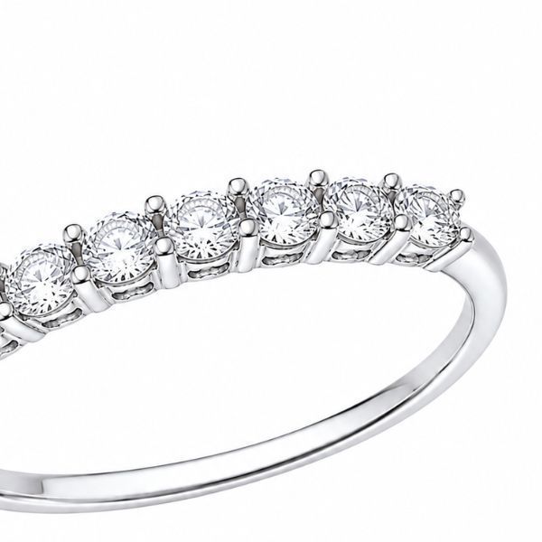 Кольцо серебряное дорожка с фианитами Silver Style 17.5 р. (11041.30 sku:2300103962730) 11041.30 фото