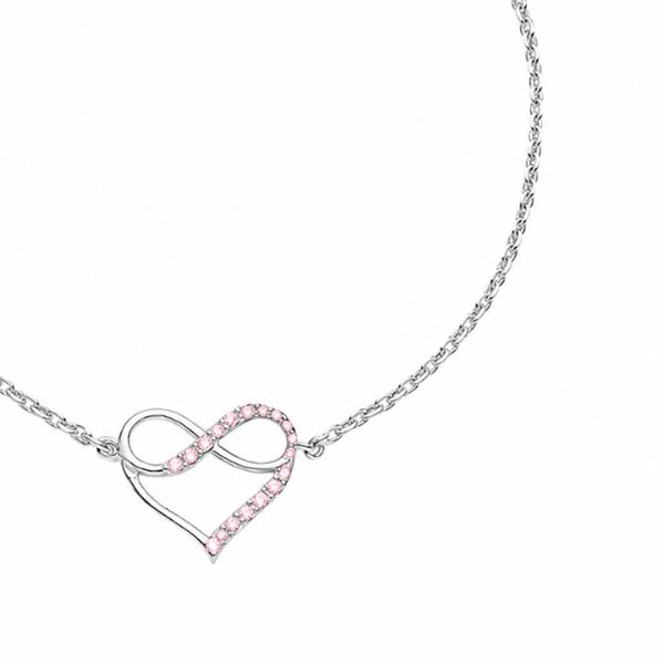 Браслет срібний Серце з фіанітами Silver Style (809012.10 sku:2300103991969) 809012.10 фото