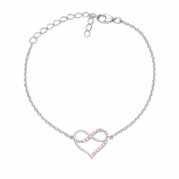 Браслет срібний Серце з фіанітами Silver Style (809012.10 sku:2300103991969) 809012.10 фото