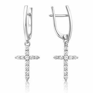 Серьги серебряные Фантазия с фианитами Silver Style (21761.17 sku:2300103937035) 21761.17 фото