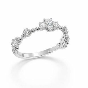 Кольцо серебряное фантазия с фианитами Silver Style 19 р. (10421.20 sku:2300102571384) 10421.20 фото