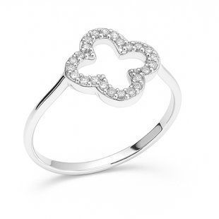 Кольцо серебряное фантазия с фианитами Silver Style 17.5 р. (11481.10 sku:2300104154516) 11481.10 фото