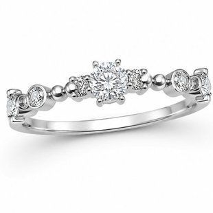 Каблучка срібна фантазія з фіанітами Silver Style 19 р. (10421.20 sku:2300102571384) 10421.20 фото