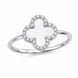 Каблучка срібна Конюшина з емаллю та фіанітами Silver Style 16 р. (111520.10 sku:2300103380268) 111520.10 фото 2